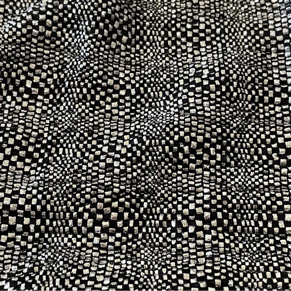 Alexis Skyla Metallic Flutter Sleeve V Neck Mini Skater Dress Silver Small - Picture 11 of 13